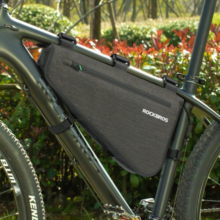ROCKBROS Bike Bicycle Bag Rainproof Large Capacity MTB Road Frame Bag Triangle Pouch Waterproof Caulking Bag Pannier Accessories